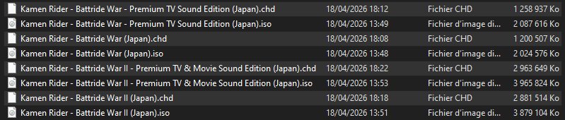 Comparaison taille CHD vs ISO