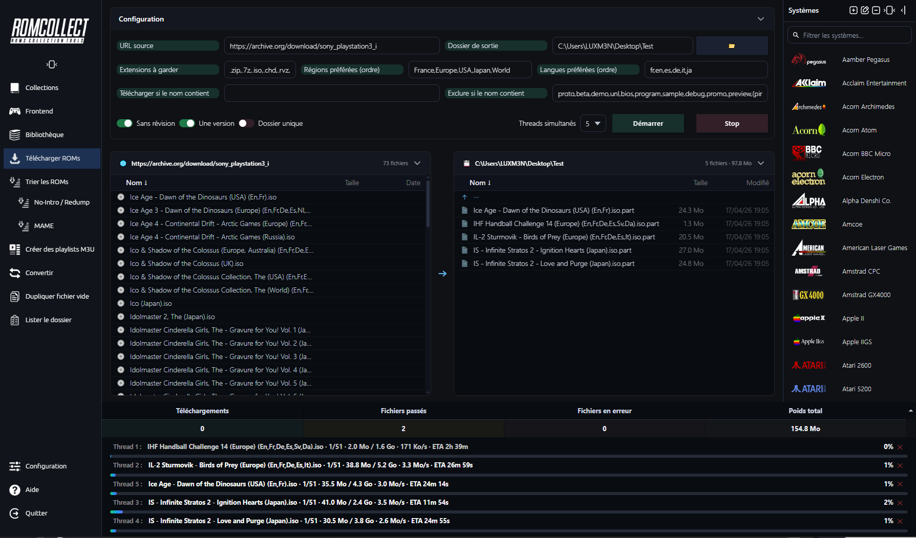 RomCollect — Téléchargement